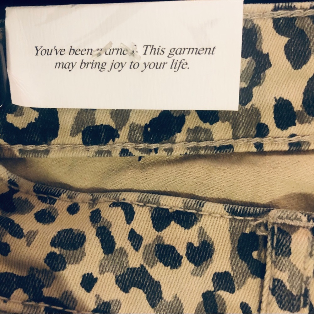 CHEETAH-WAVE PRINT WILLIAM RAST SKINNY JEANS! NWOT - Picture 10 of 10